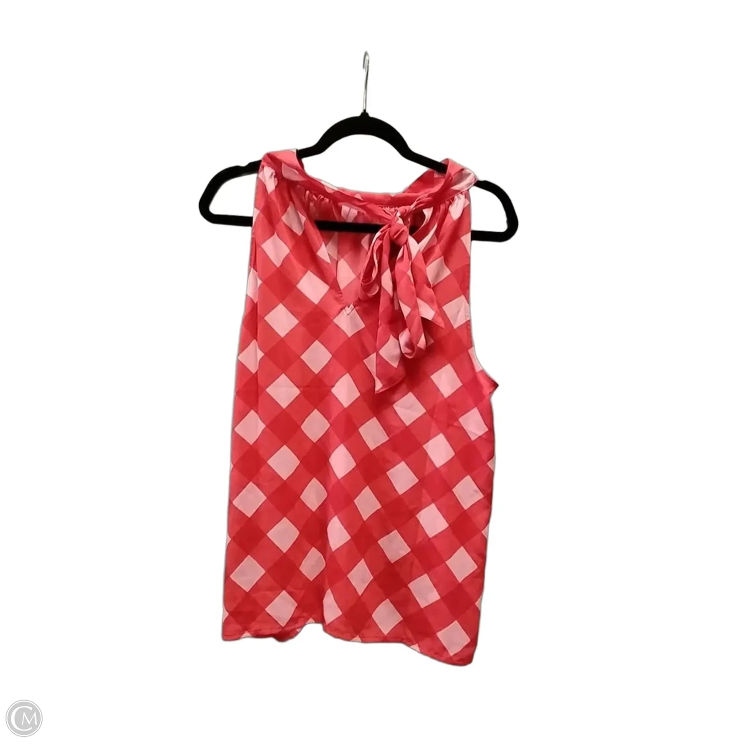 Blouse Sleeveless By J. Crew In Pink & Red, Size: L