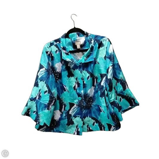 Jacket Other By Chicos In Blue, Size: Xl