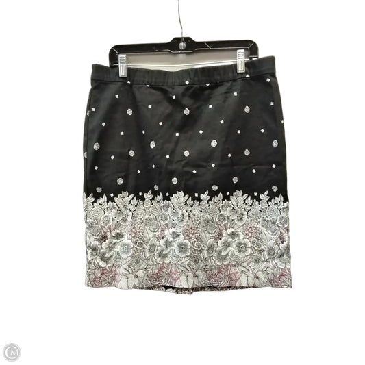 Skirt Midi By J. Jill In Black & White, Size: 14