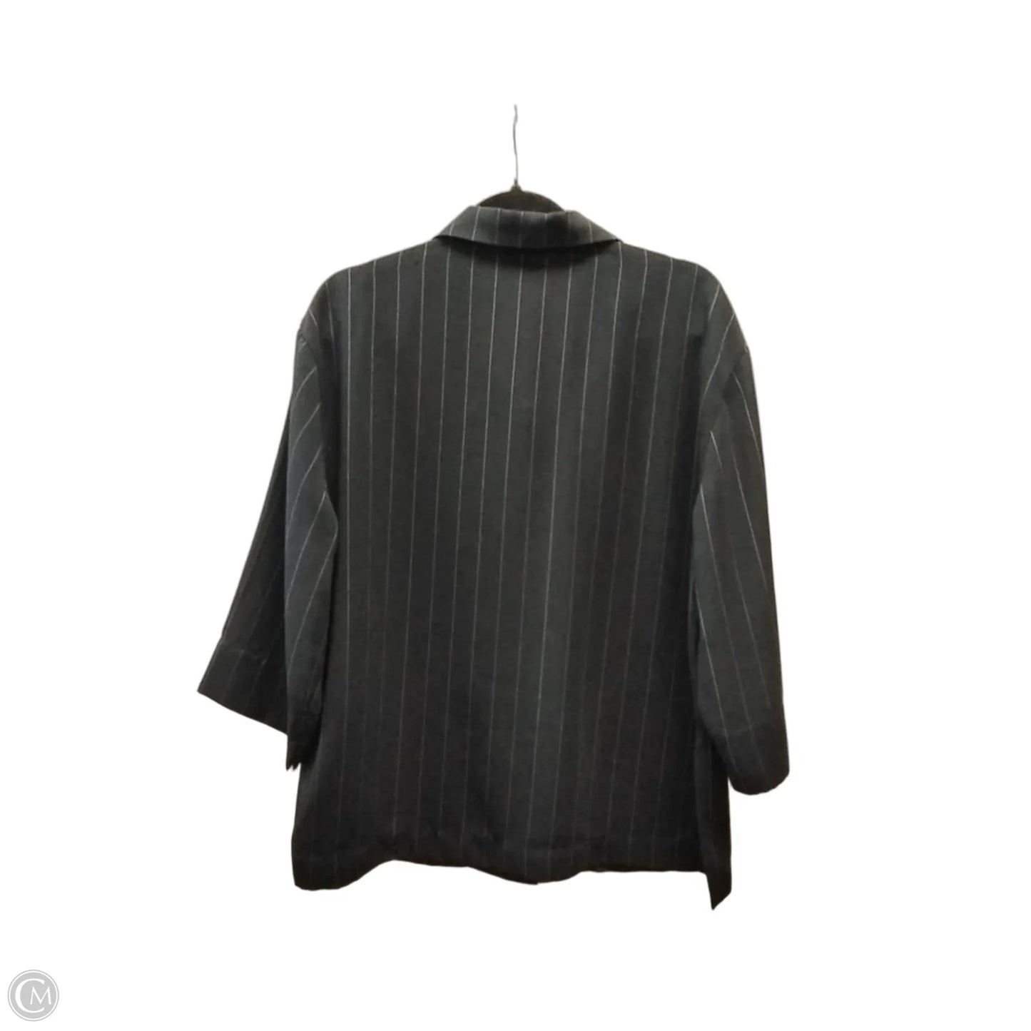 Blouse Long Sleeve By Chicos In Black & White, Size: S