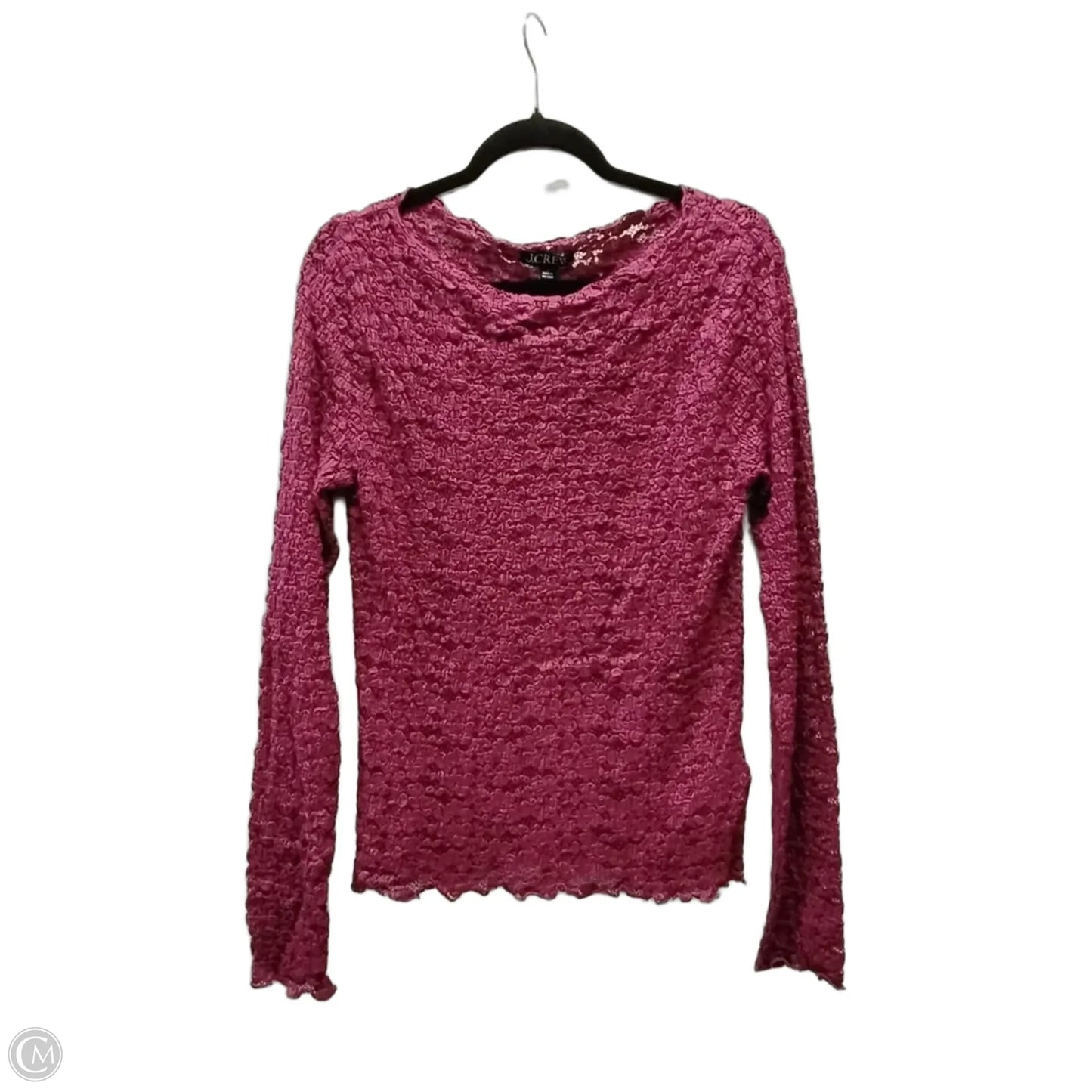 Blouse Long Sleeve By J. Crew In Purple, Size: L
