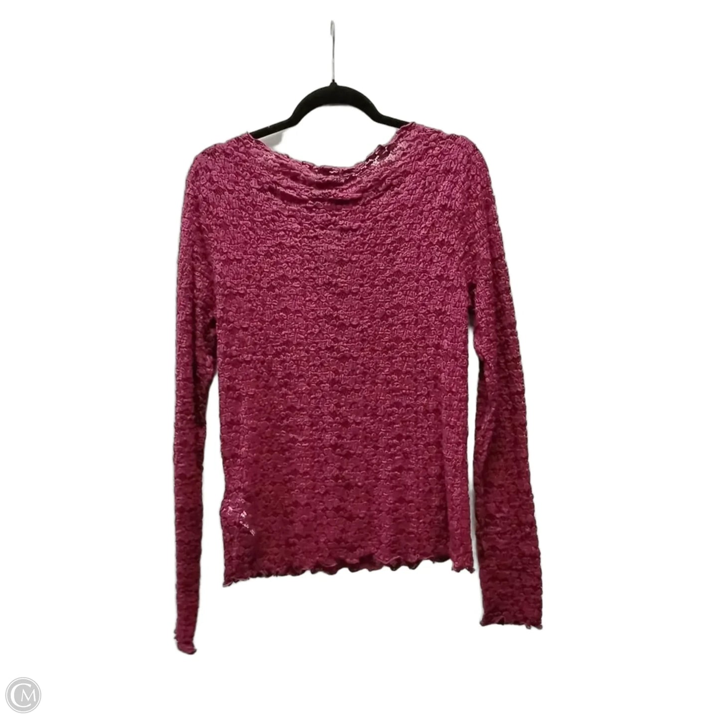 Blouse Long Sleeve By J. Crew In Purple, Size: L