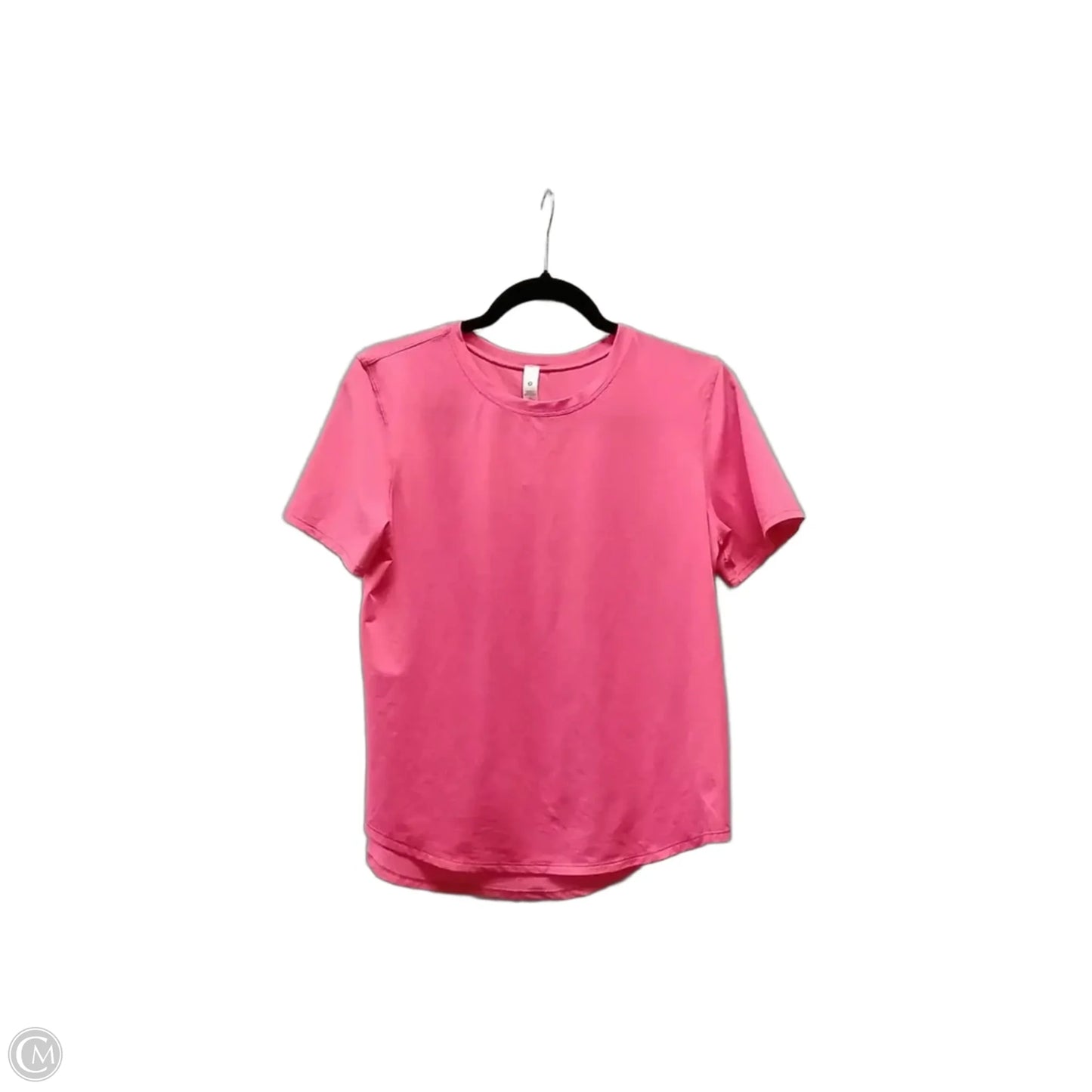 Athletic Top Short Sleeve By Lululemon In Pink, Size: M