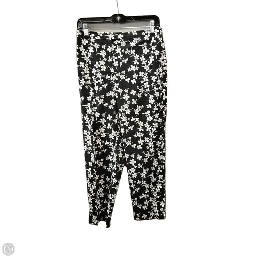 Pants Cropped By Loft In Floral Print, Size: 8