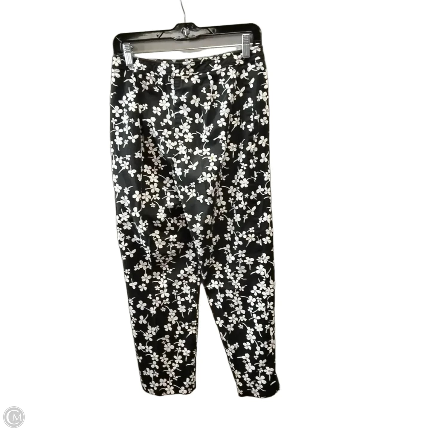 Pants Cropped By Loft In Floral Print, Size: 8