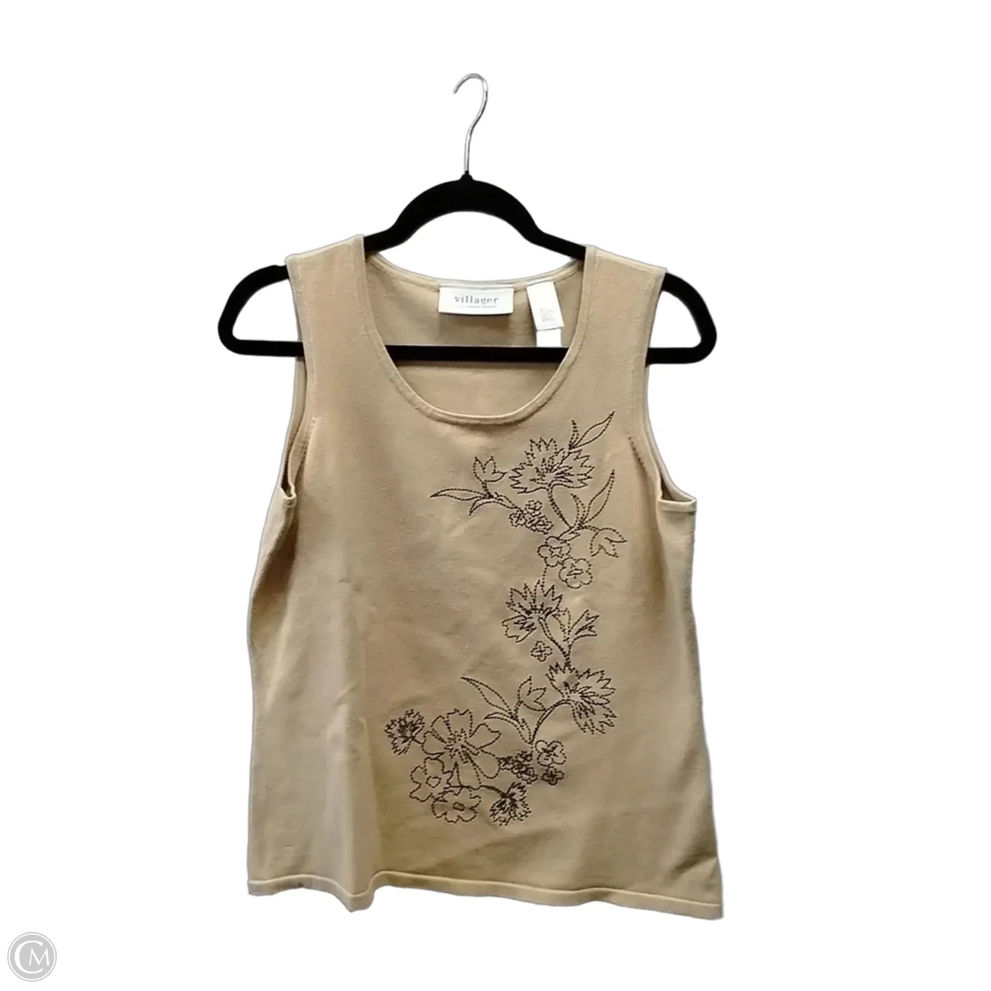 Sweater By Villager By Liz Claiborne In Beige, Size: M