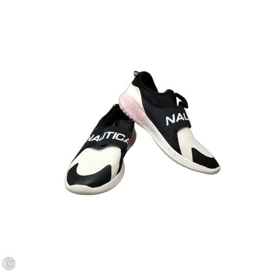 Shoes Sneakers By Nautica In Blue & White, Size: 7.5