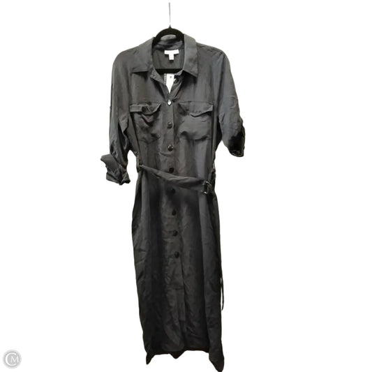 Dress Casual Maxi By Topshop In Grey, Size: 6