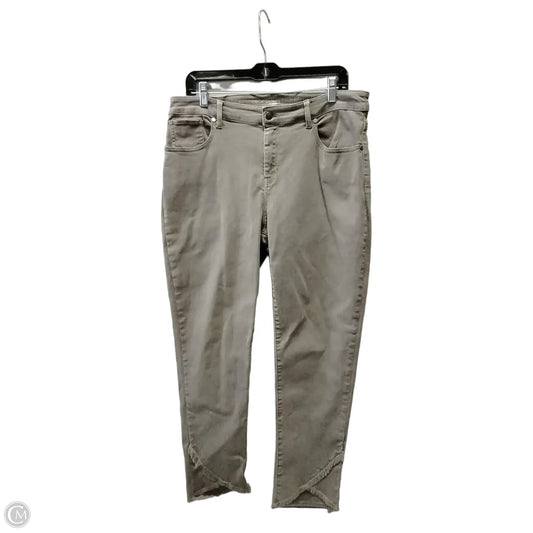 Jeans Straight By Chicos In Grey, Size: 12