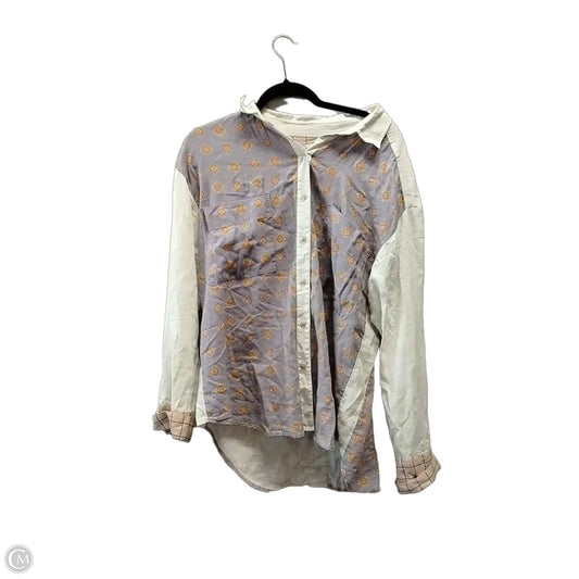 Blouse Long Sleeve By We The Free In Multi-colored, Size: L