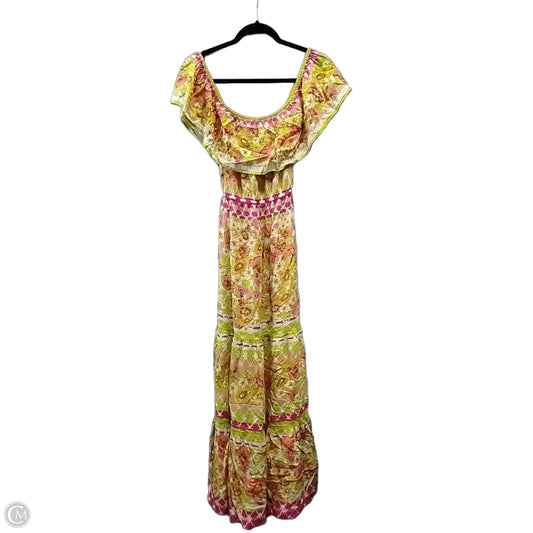 Dress Casual Maxi By Flying Monkey In Floral Print, Size: S