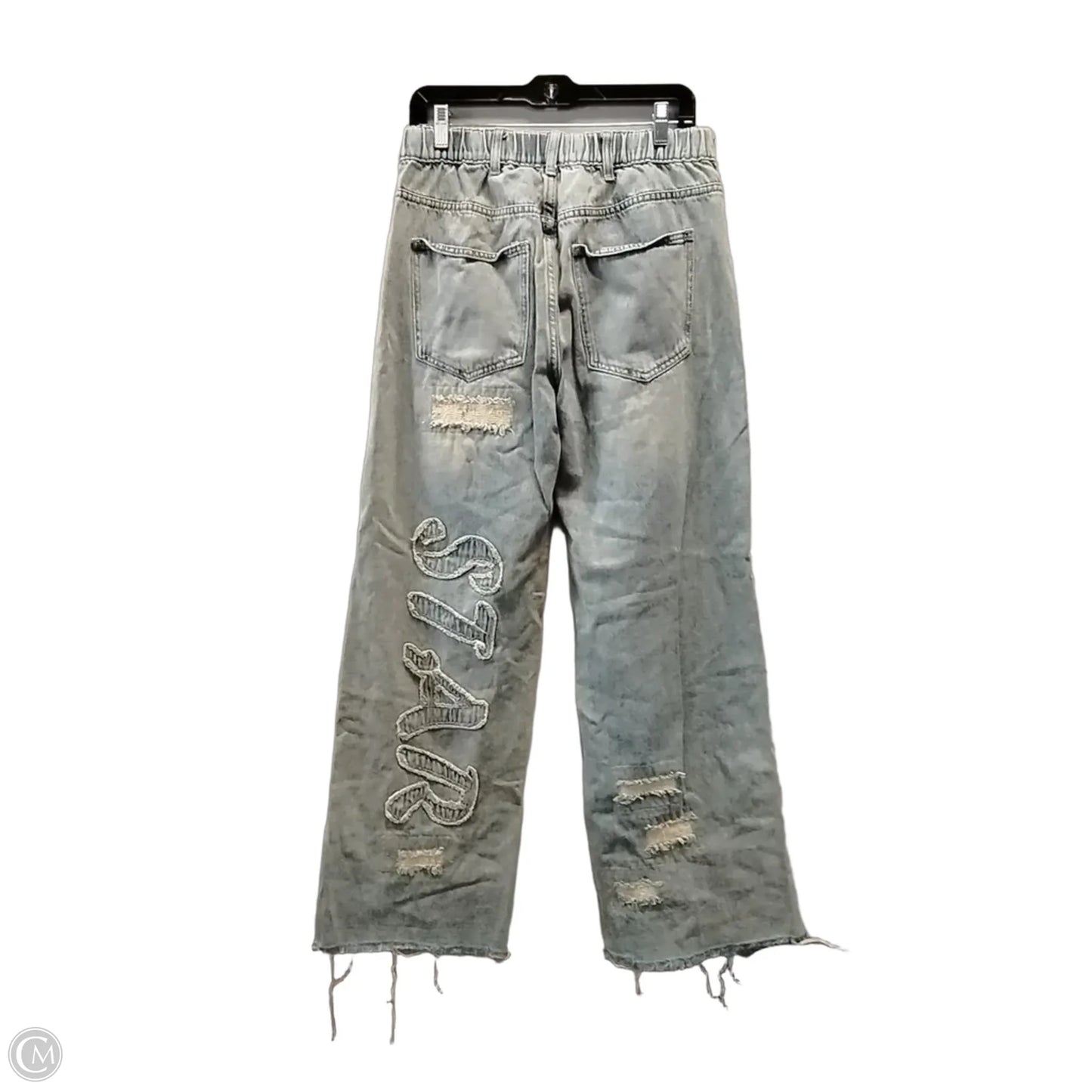 Jeans Wide Leg By Artistic Works By Lu In Blue, Size: 12