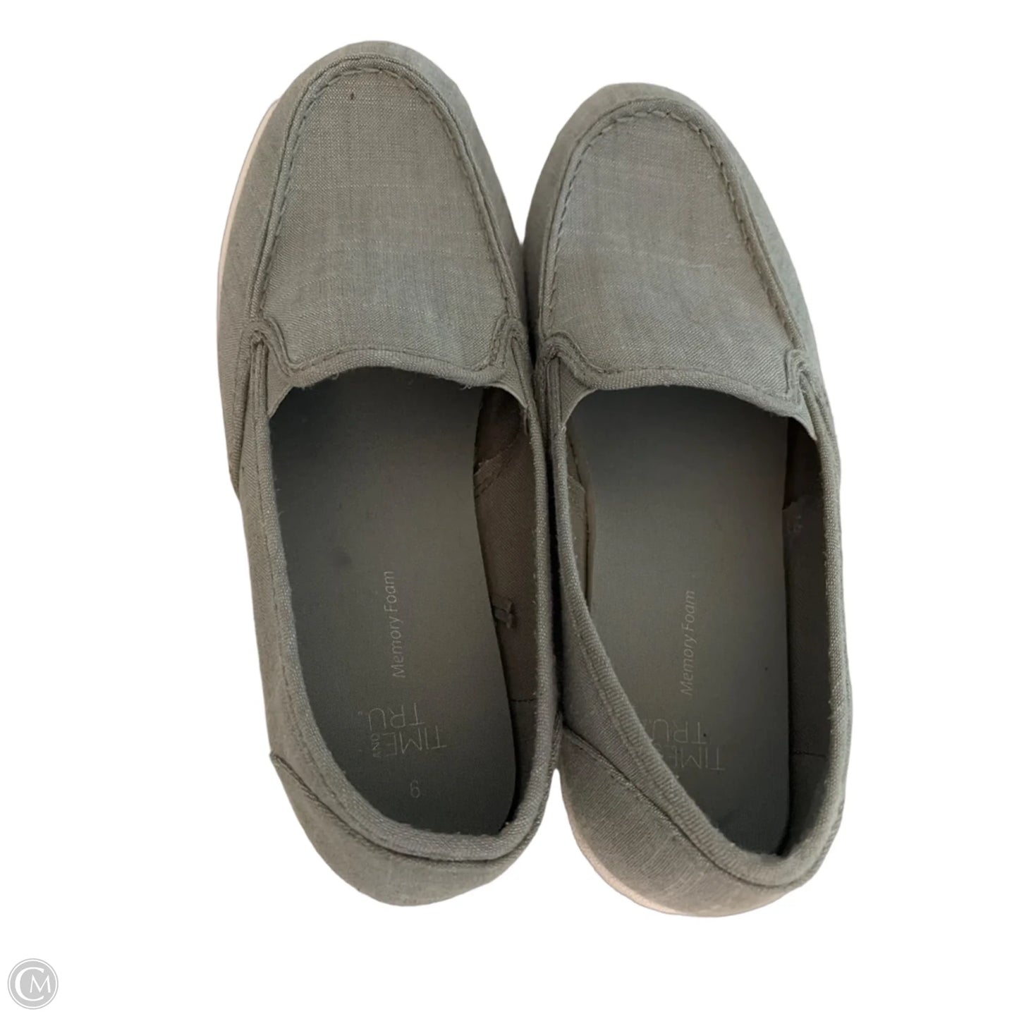 Shoes Flats By Time And Tru In Grey, Size: 9