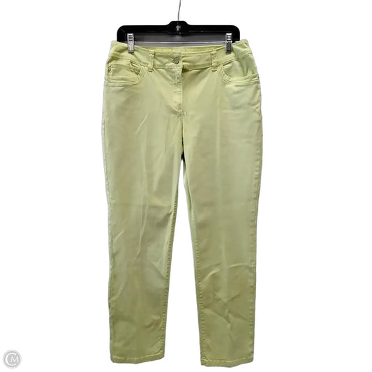 Jeans Cropped By Chicos In Yellow, Size: 6
