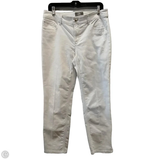 Jeans Straight By Chicos In White, Size: 8