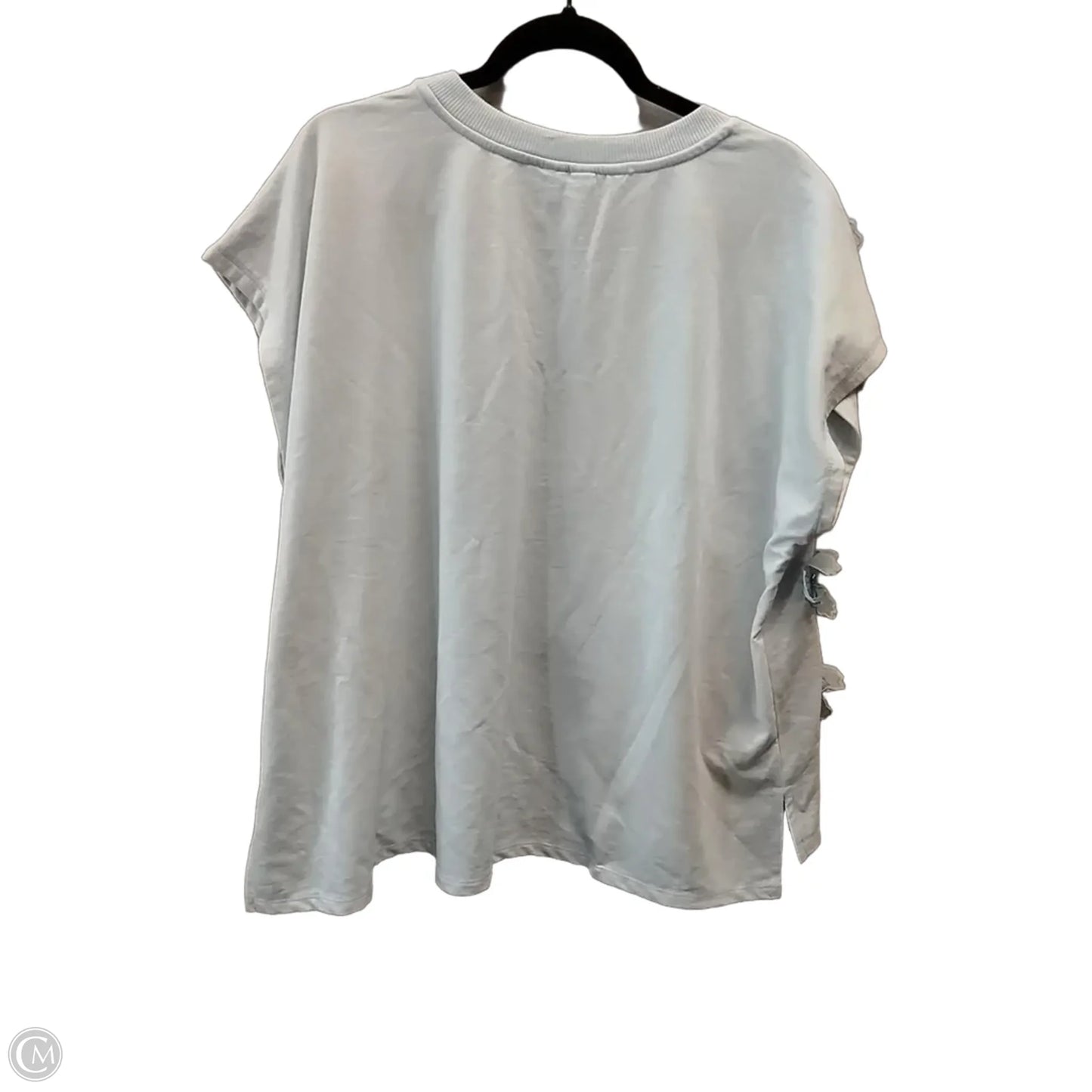 Top Short Sleeve By Cato In Blue, Size: 1x
