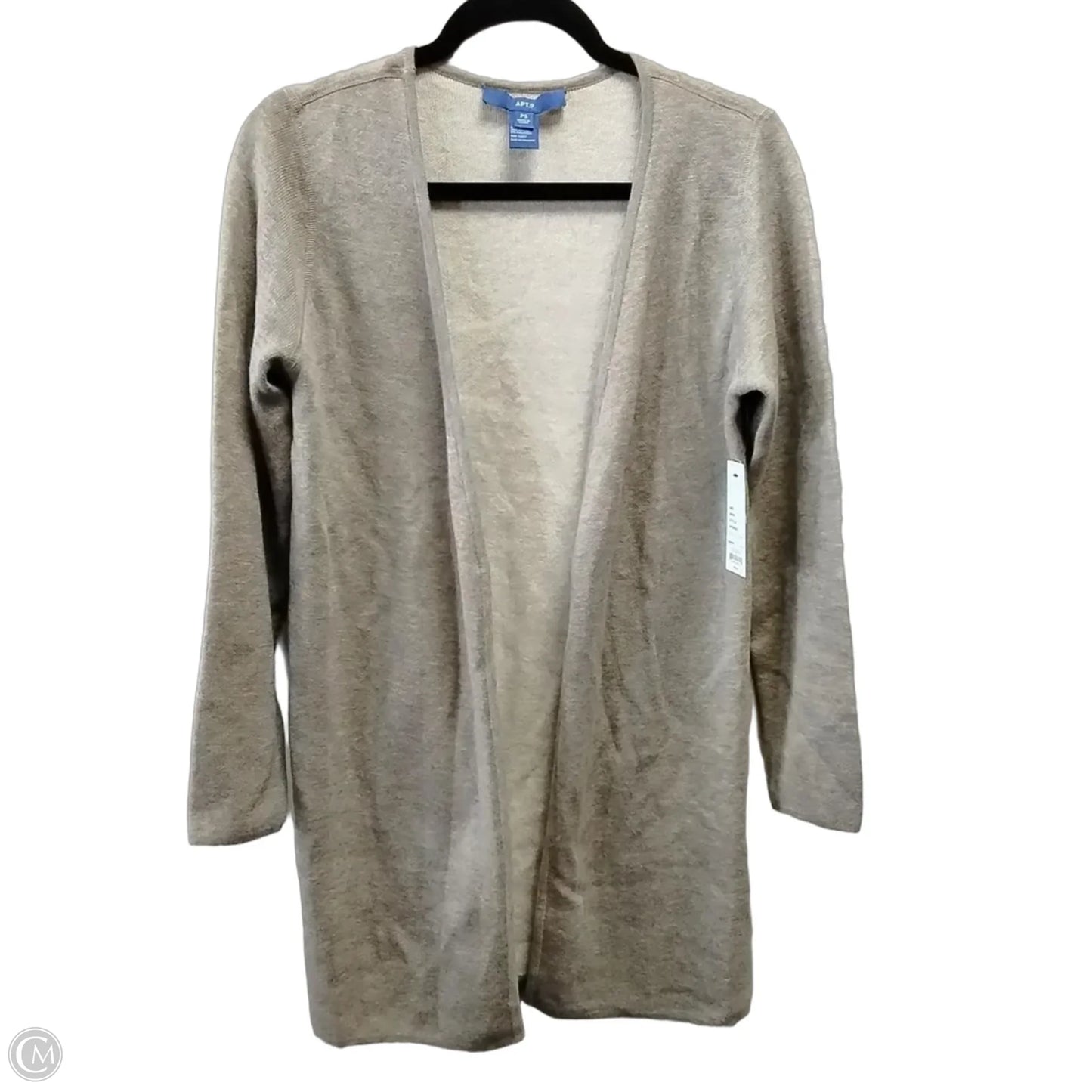 Sweater Cardigan By Apt 9 In Beige, Size: S