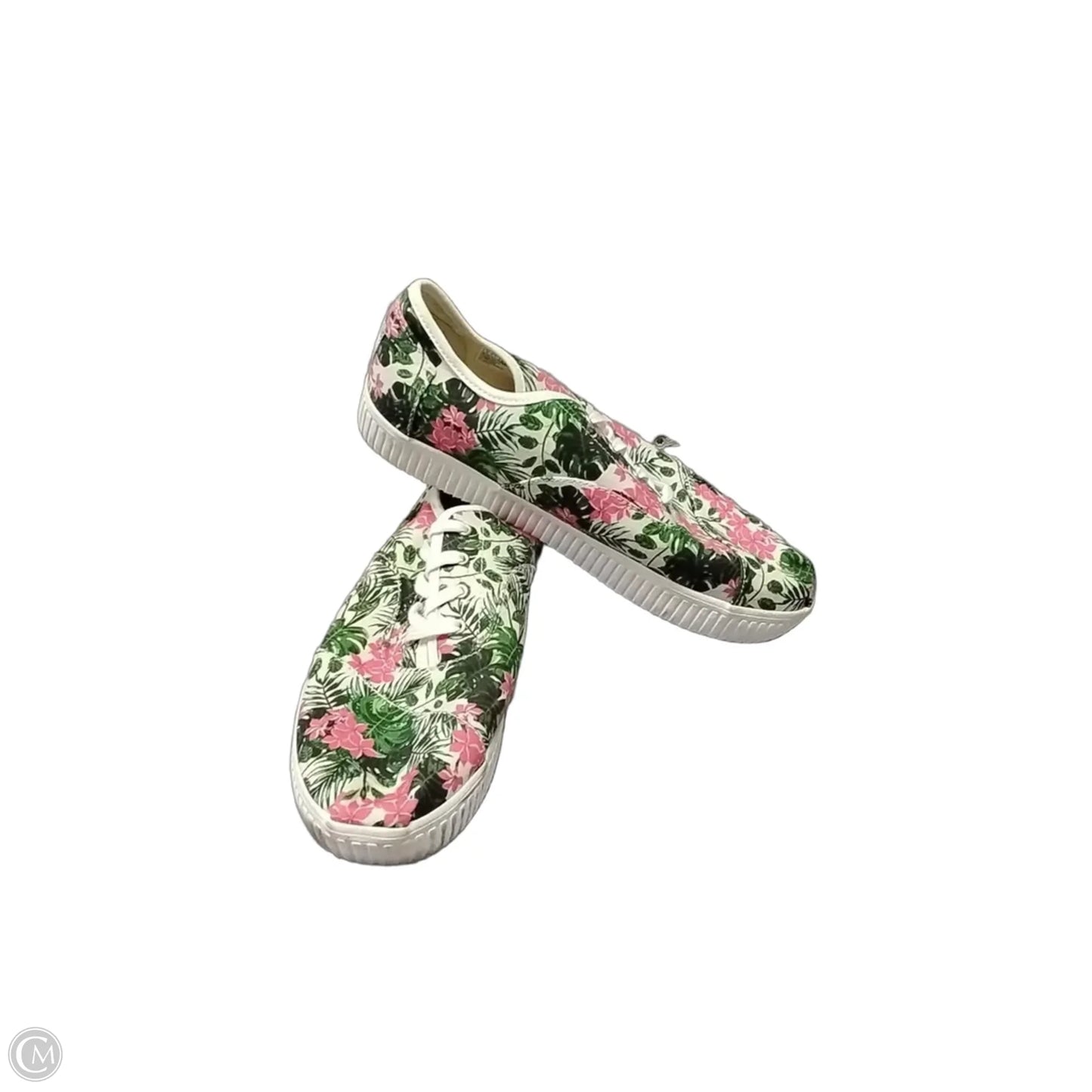 Shoes Sneakers By Toms In Floral Print, Size: 9