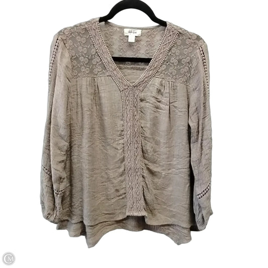 Top 3/4 Sleeve By Style And Company In Purple, Size: S