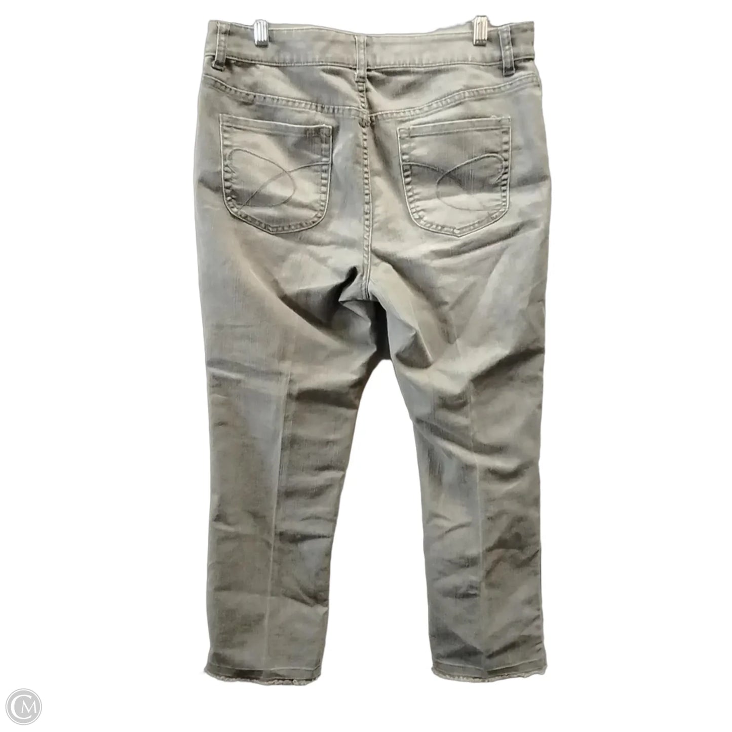 Jeans Straight By Chicos In Grey, Size: 12