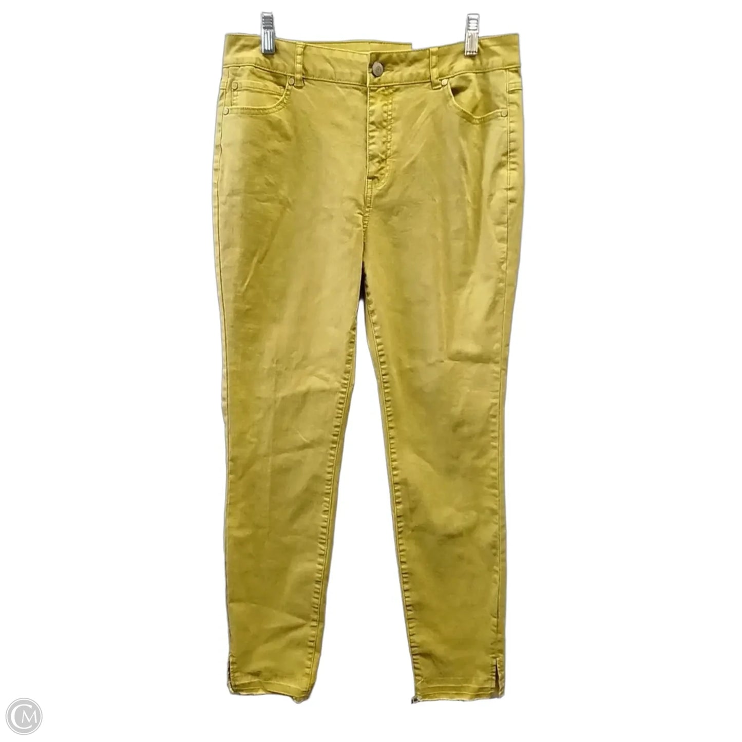 Jeans Skinny By Cato In Yellow, Size: 10