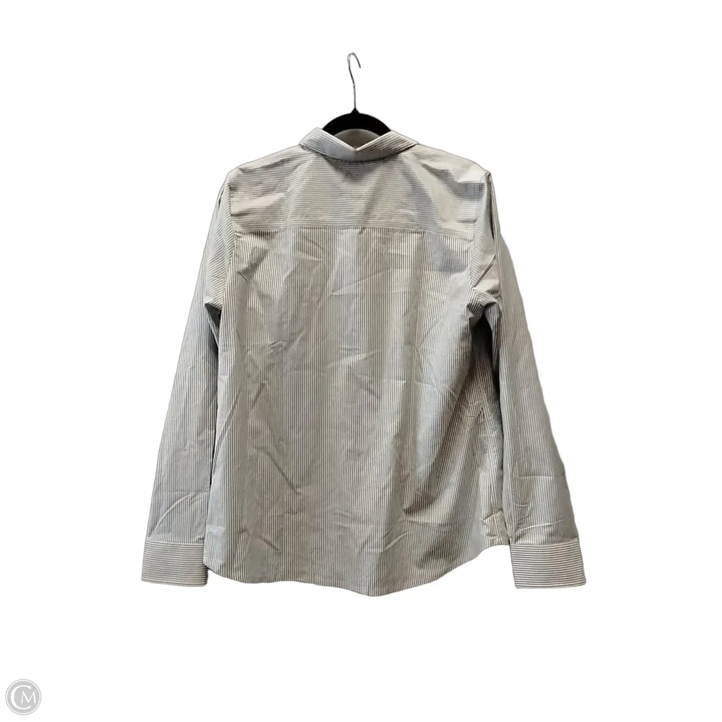 Blouse Long Sleeve By Cutter And Buck In Striped Pattern, Size: Xl