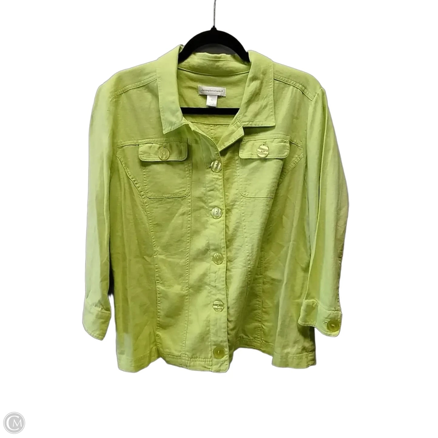 Jacket Other By Christopher And Banks In Green, Size: Xl