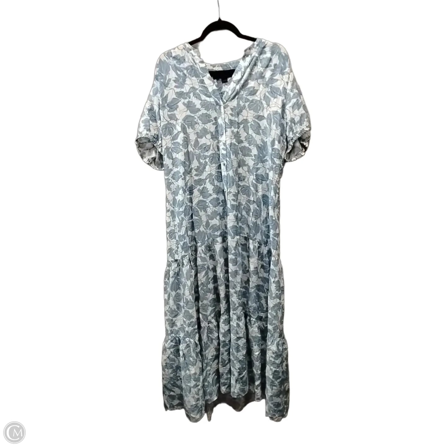 Dress Casual Maxi By Cynthia Steffe In Blue & White, Size: 12