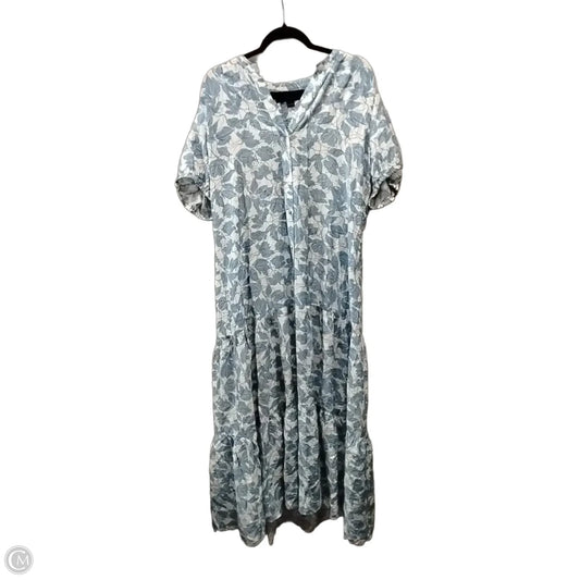 Dress Casual Maxi By Cynthia Steffe In Blue & White, Size: 12