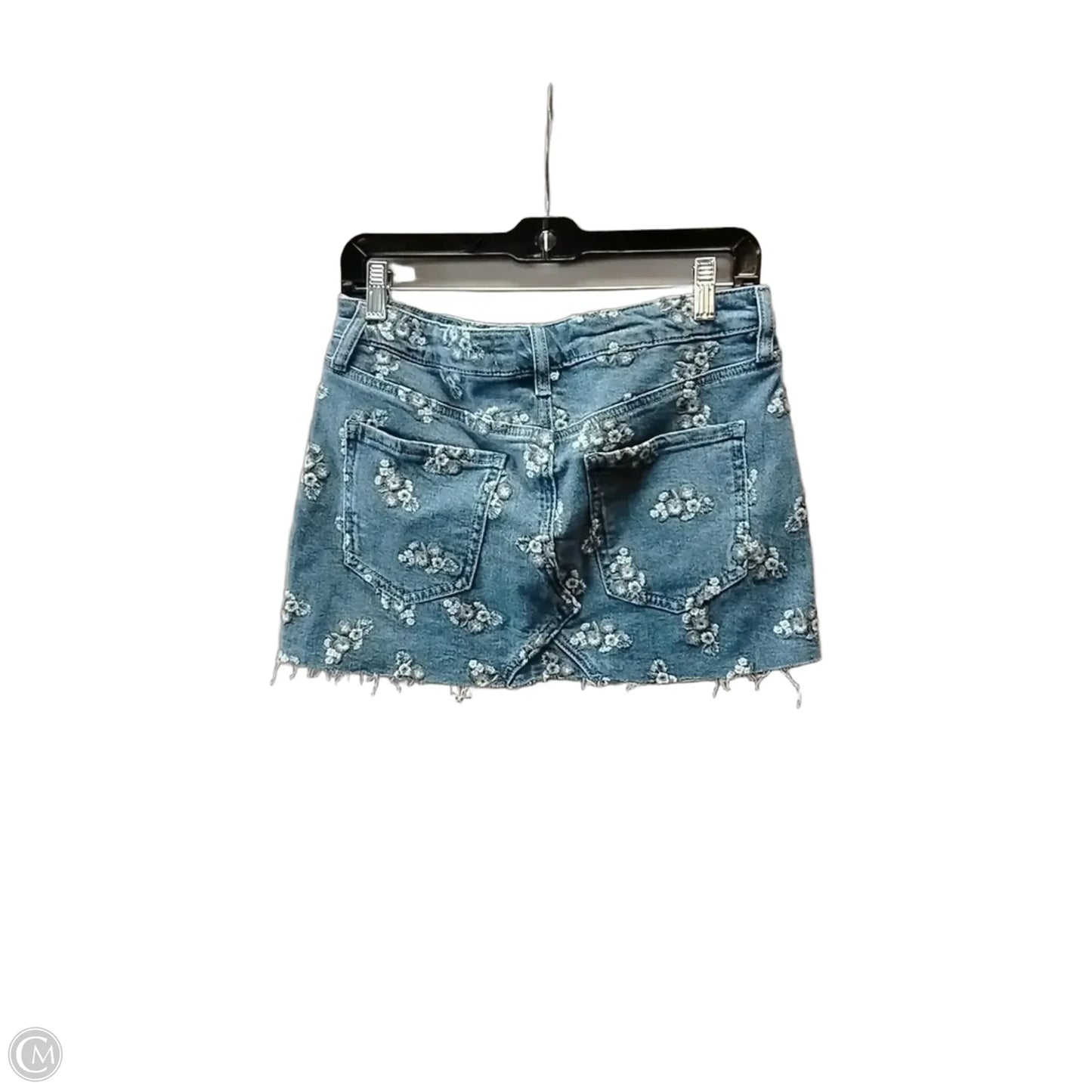 Skirt Mini & Short By Altard State In Blue Denim, Size: 2