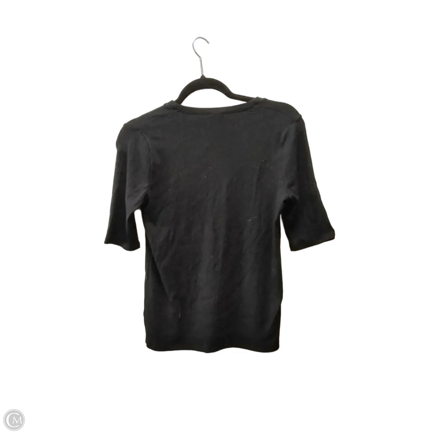 Top Short Sleeve By Splendid In Black, Size: S