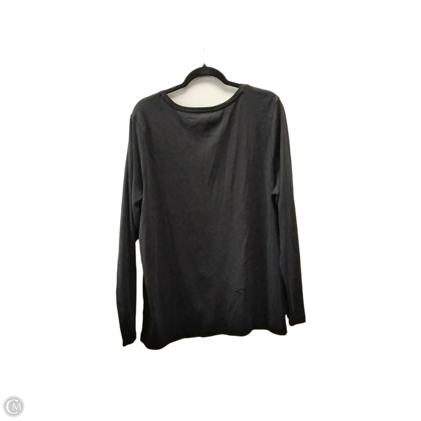 Top Long Sleeve By Talbots In Black, Size: 3x