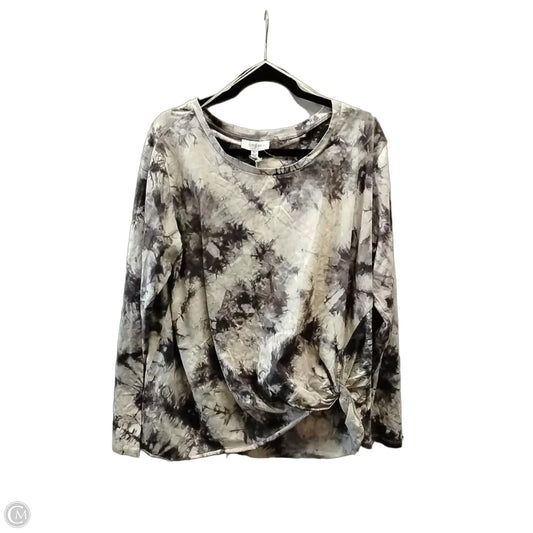 Top Long Sleeve By Umgee In Tie Dye Print, Size: Xl