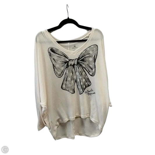 Top Long Sleeve By Disney In Pink, Size: S