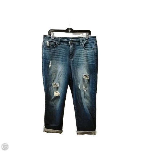 Jeans Cropped By Bandolino In Blue, Size: 10