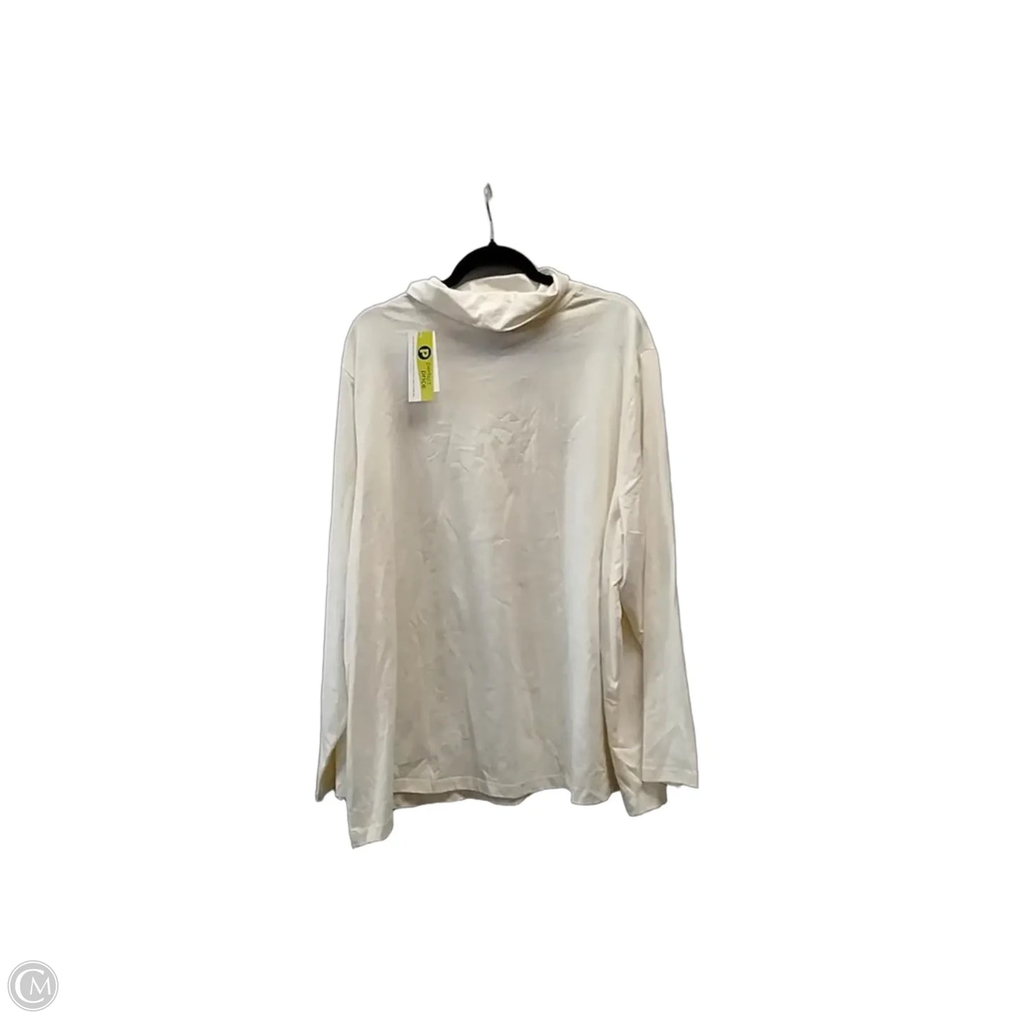 Top Long Sleeve By Liz And Me In Cream, Size: 3x