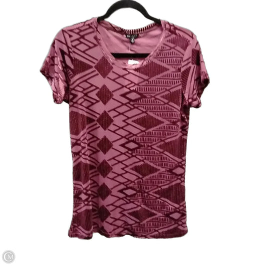 Top Short Sleeve By Hannah In Purple, Size: S