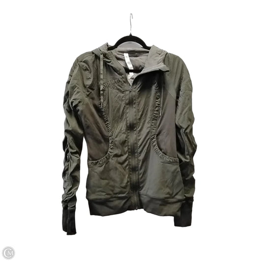 Athletic Jacket By Lululemon In Green, Size: 8