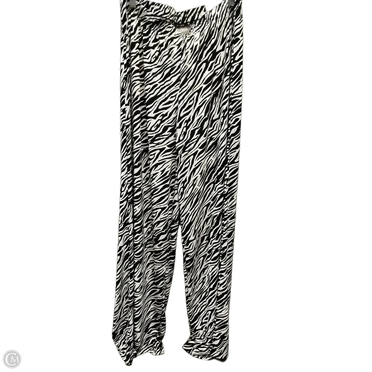Pants Wide Leg By Chicos In Black & White, Size: 6