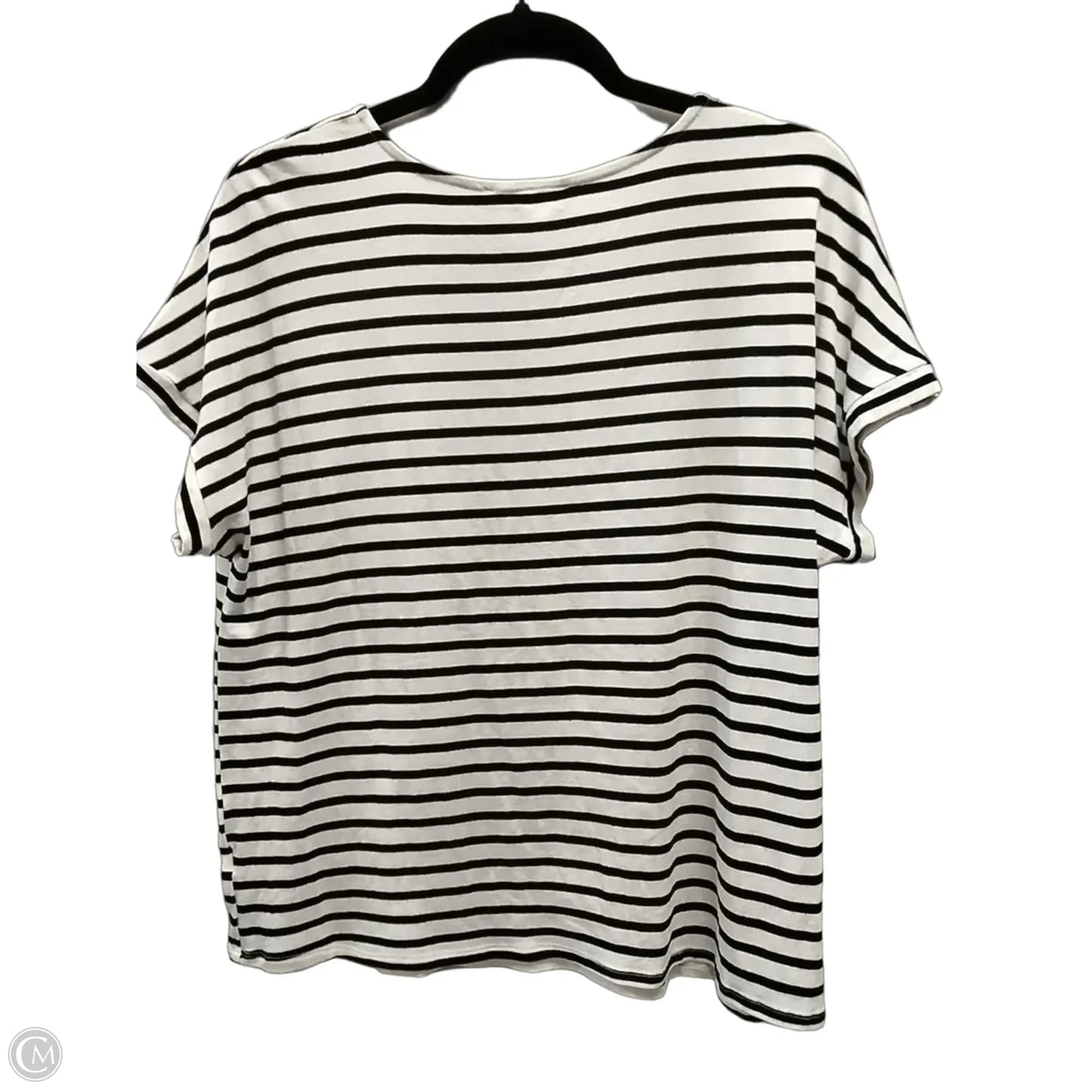 Top Short Sleeve By Green Envelope In Striped Pattern, Size: Xxl
