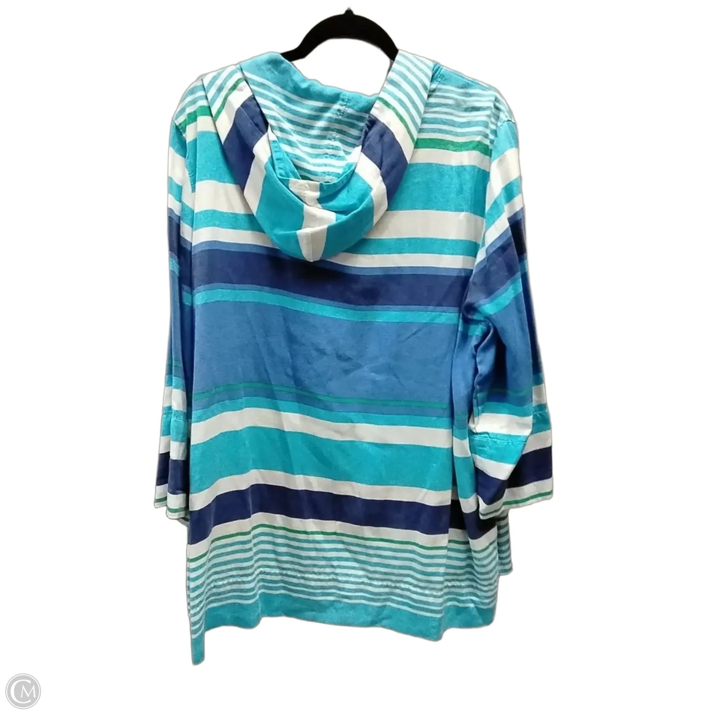 Top Long Sleeve By Zenergy By Chicos In Striped Pattern, Size: Xl