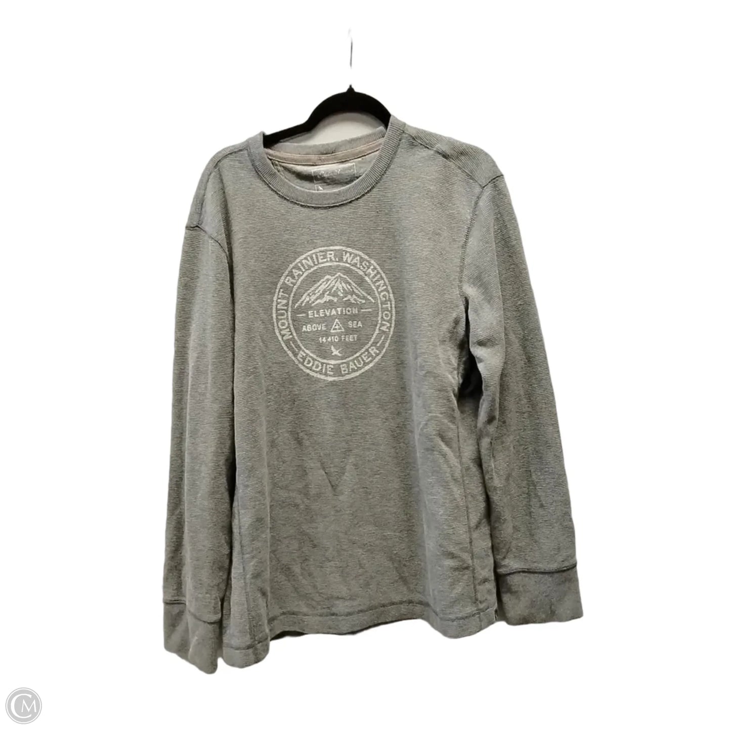 Sweatshirt Crewneck By Eddie Bauer In Grey, Size: L
