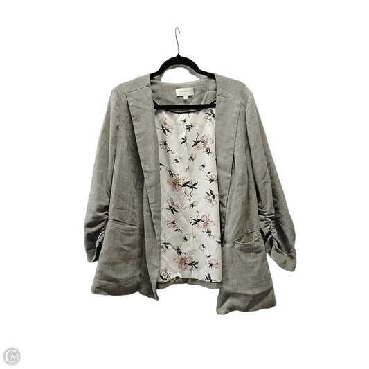 Blazer By Skies Are Blue In Grey, Size: 1x