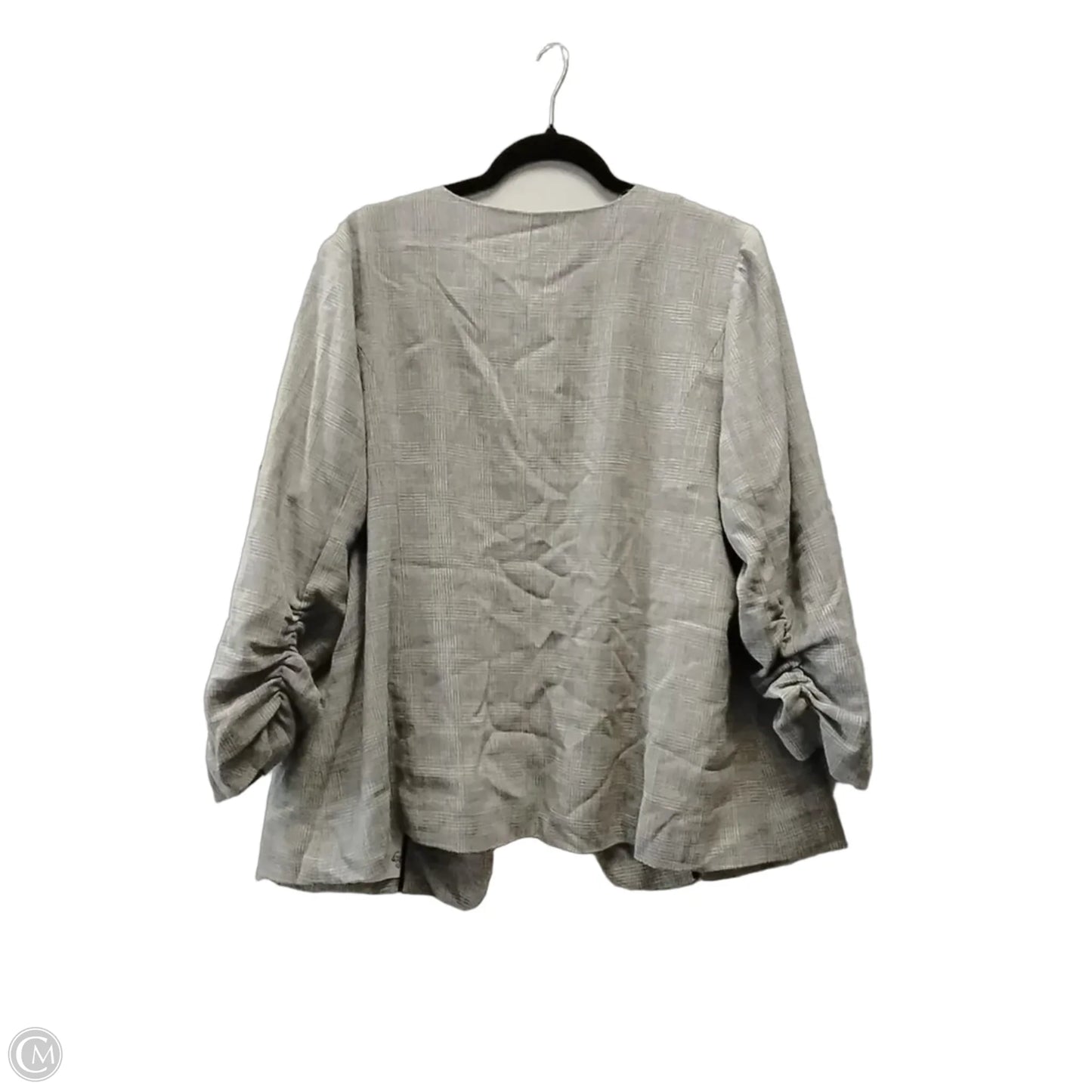 Blazer By Skies Are Blue In Grey, Size: 1x