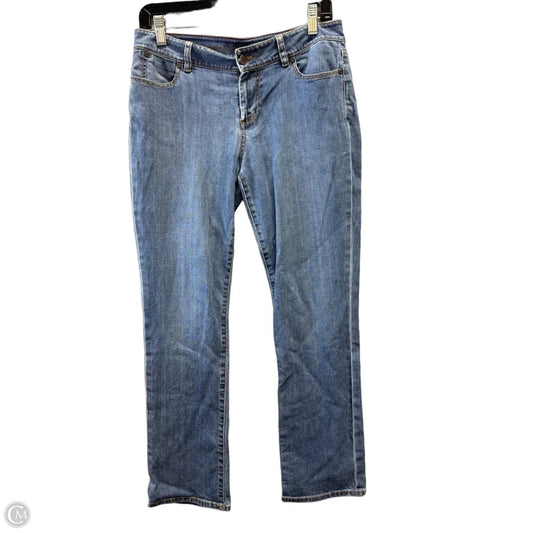 Jeans Straight By Signature Collection In Blue, Size: 8p