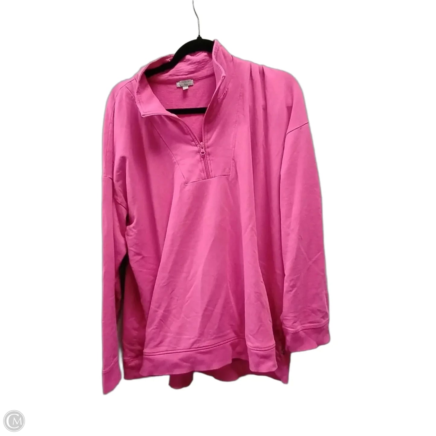 Sweatshirt Collar By Talbots In Pink, Size: Xl
