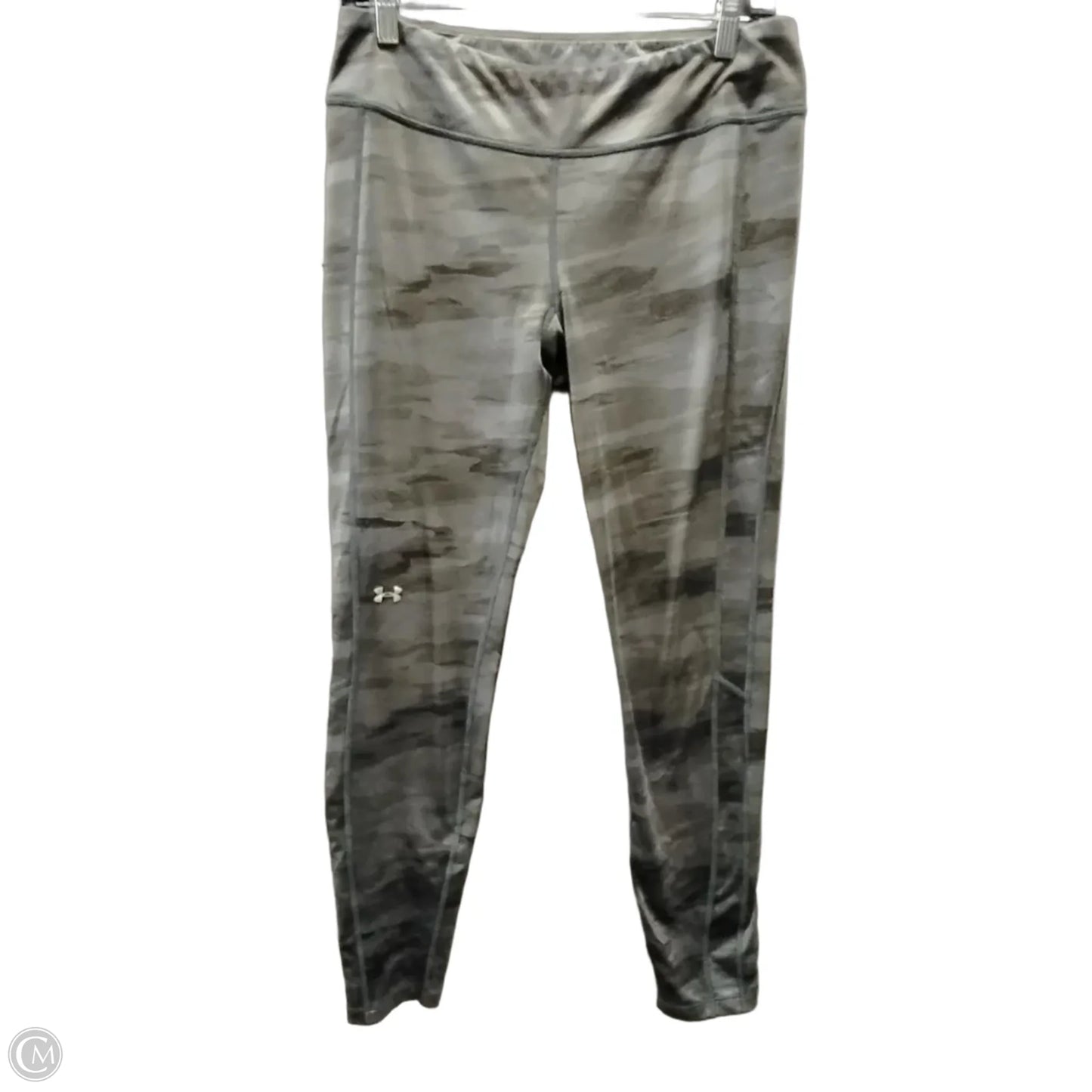 Athletic Leggings By Under Armour In Camouflage Print, Size: L