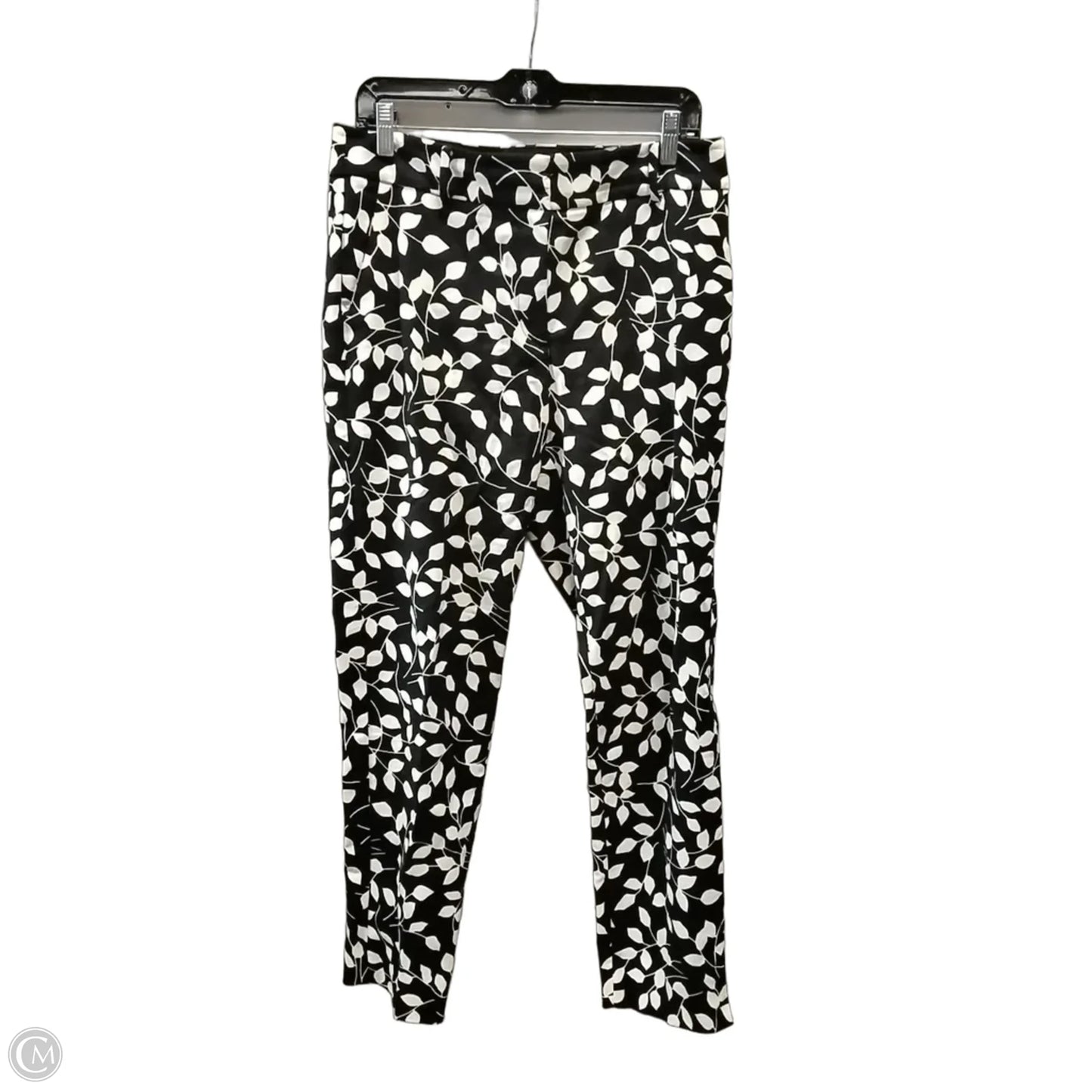 Pants Cropped By Talbots In Black & White, Size: 8