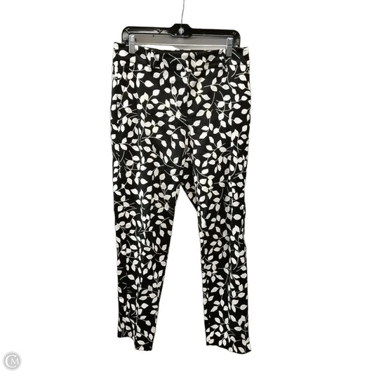 Pants Cropped By Talbots In Black & White, Size: 8