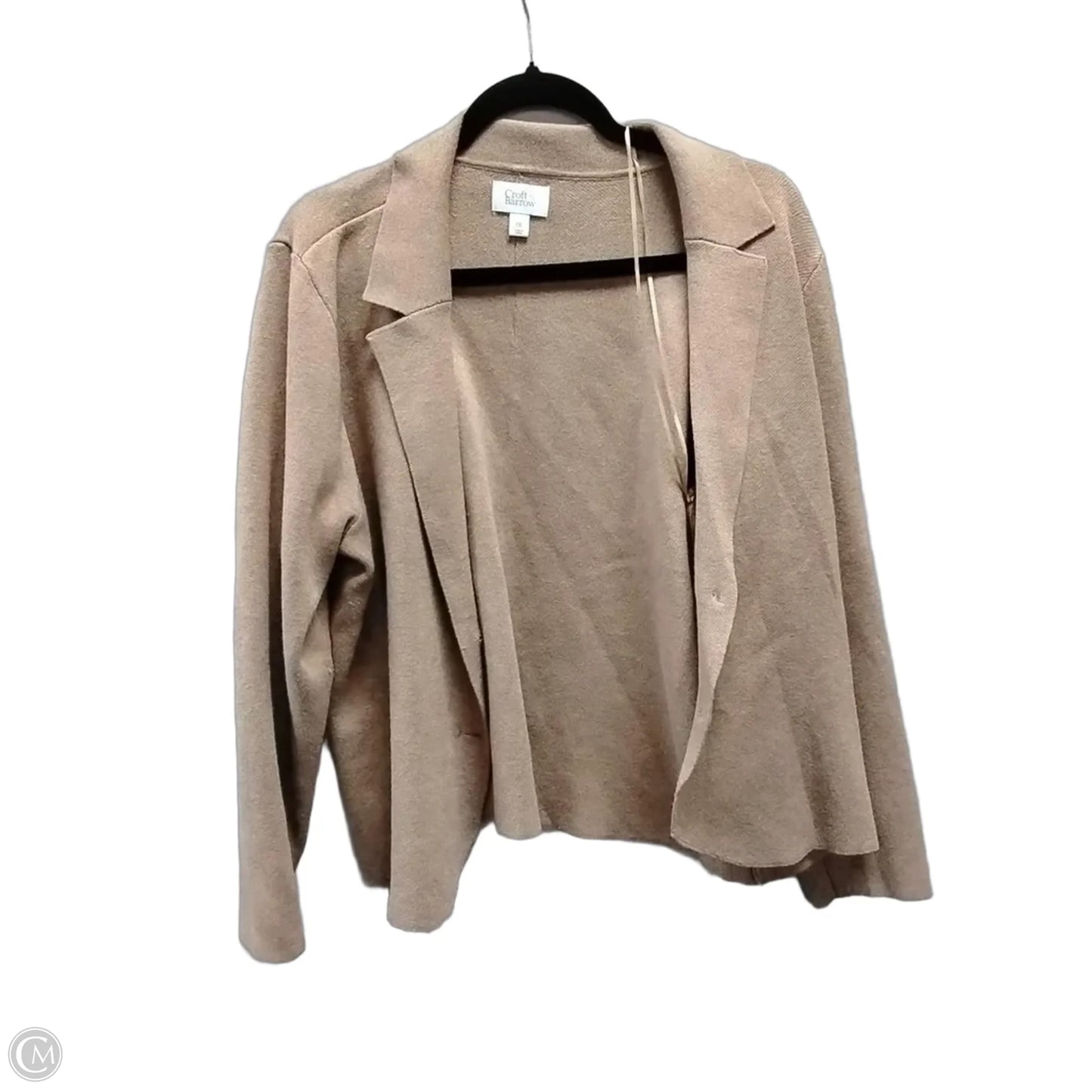 Sweater Cardigan By Croft And Barrow In Brown, Size: Xxl